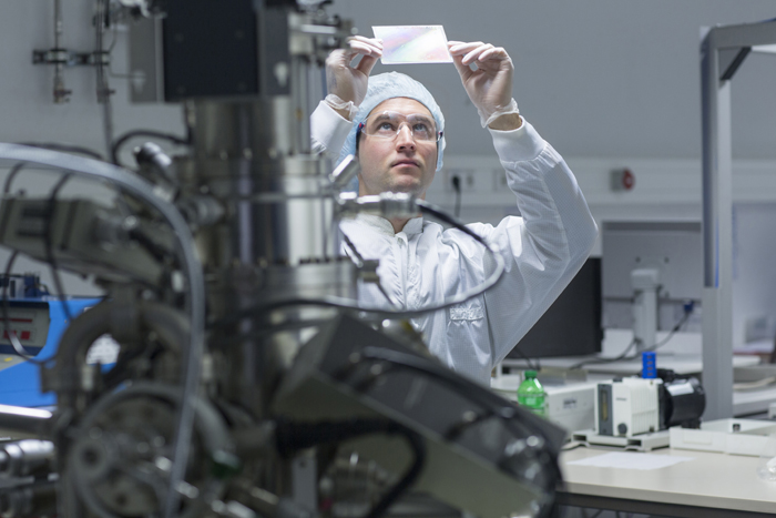 Cleanroom Technician at work